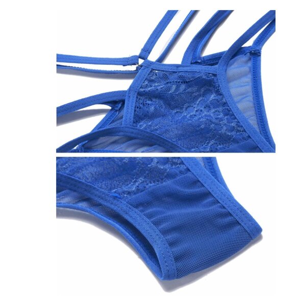 Intimates & Sleepwear | Dark Blue Lingerie Set S39 M44 Xxl1 | Poshmark